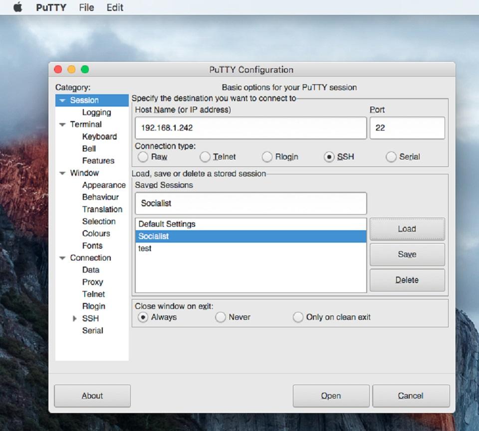 how to download putty on mac