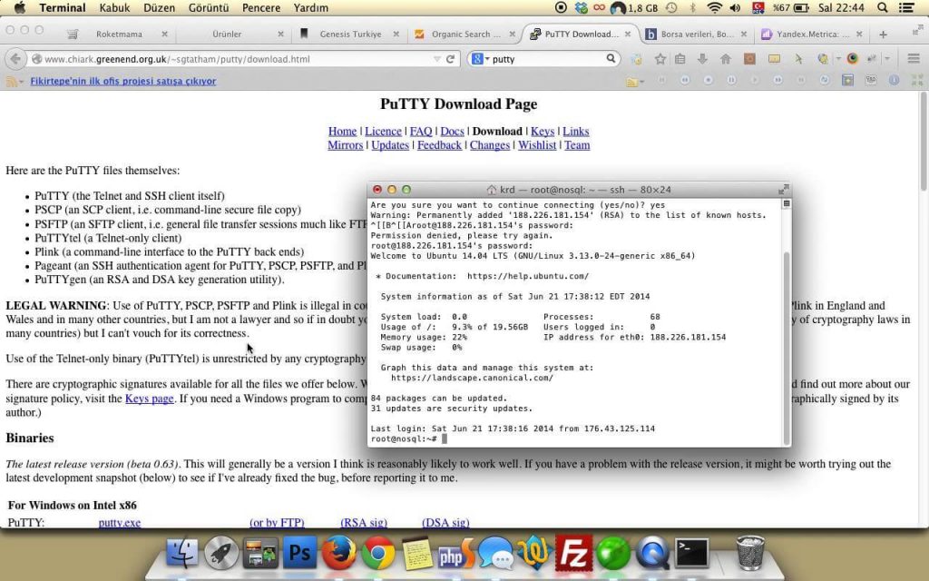 how to download putty on mac